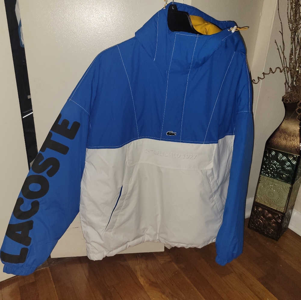 NEW Limited Edition Lacoste Pullover Colorblock Hooded Jacket